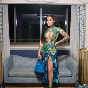 KIM SHUI LACE BUTTERFLY DRESS